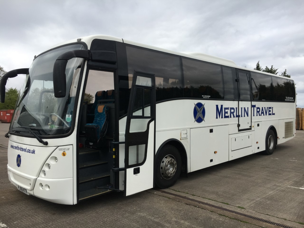 Dunfermline coach hire, Minibus hire, Dunfermline, Fife Merlin Travel